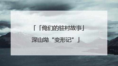 「俺们的驻村故事」深山坳“变形记”