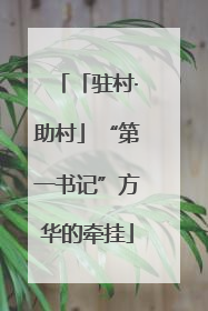 「驻村·助村」“第一书记”方华的牵挂
