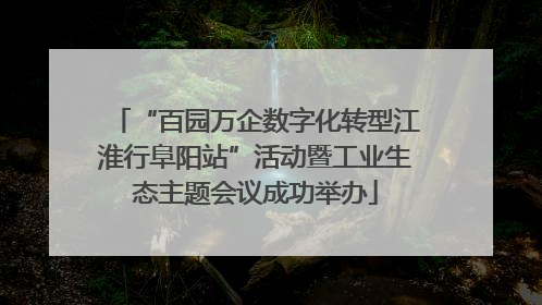 “百园万企数字化转型江淮行阜阳站”活动暨工业生态主题会议成功举办