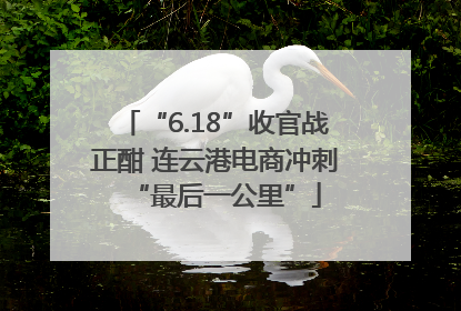 “6.18”收官战正酣 连云港电商冲刺“最后一公里”