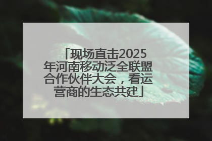 现场直击2025年河南移动泛全联盟合作伙伴大会，看运营商的生态共建