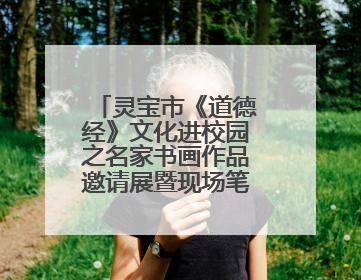 灵宝市《道德经》文化进校园之名家书画作品邀请展暨现场笔会活动举行
