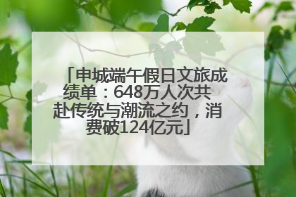 申城端午假日文旅成绩单：648万人次共赴传统与潮流之约，消费破124亿元