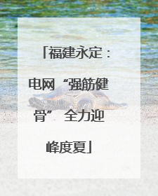 福建永定：电网“强筋健骨” 全力迎峰度夏