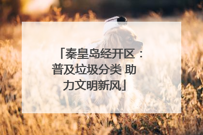 秦皇岛经开区：普及垃圾分类 助力文明新风