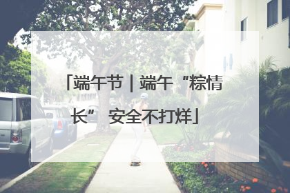 端午节｜端午“粽情长” 安全不打烊