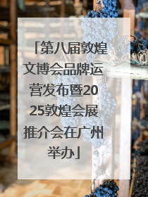 第八届敦煌文博会品牌运营发布暨2025敦煌会展推介会在广州举办