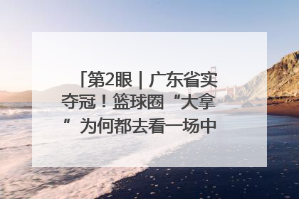 第2眼｜广东省实夺冠！篮球圈“大拿”为何都去看一场中学生比赛？