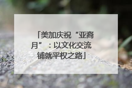 美加庆祝“亚裔月”：以文化交流铺就平权之路