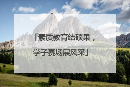 素质教育结硕果,学子赛场展风采