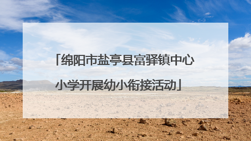 绵阳市盐亭县富驿镇中心小学开展幼小衔接活动