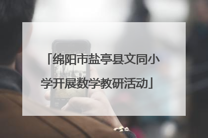 绵阳市盐亭县文同小学开展数学教研活动
