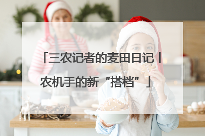 三农记者的麦田日记丨农机手的新“搭档”