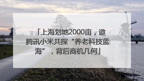 上海划地2000亩，邀腾讯小米共探“养老科技蓝海”，背后商机几何