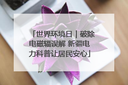 世界环境日｜破除电磁辐误解 新疆电力科普让居民安心