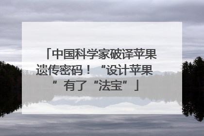 中国科学家破译苹果遗传密码！“设计苹果”有了“法宝”