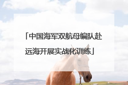 中国海军双航母编队赴远海开展实战化训练