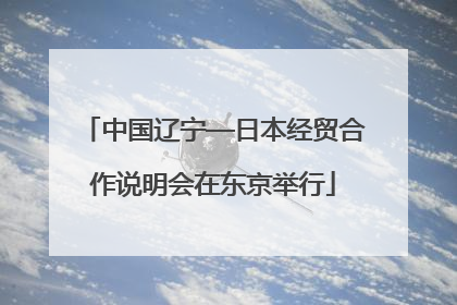 中国辽宁—日本经贸合作说明会在东京举行