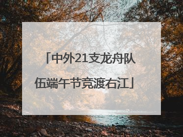 中外21支龙舟队伍端午节竞渡右江