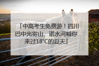 中高考生免费游！四川巴中光雾山、诺水河喊你来过18℃的夏天