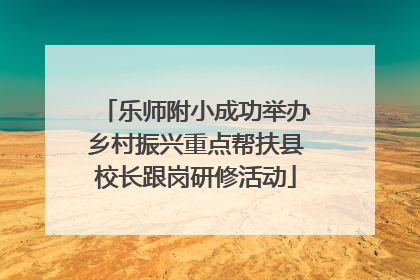 乐师附小成功举办乡村振兴重点帮扶县校长跟岗研修活动