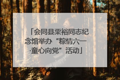 会同县粟裕同志纪念馆举办“粽情六一·童心向党”活动