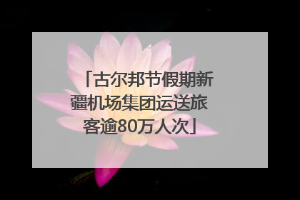 古尔邦节假期新疆机场集团运送旅客逾80万人次