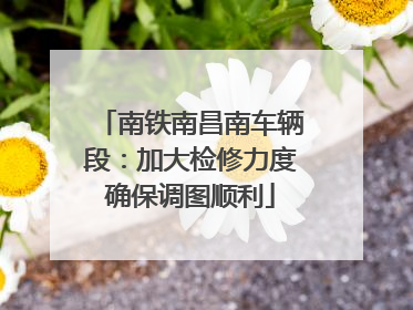 南铁南昌南车辆段：加大检修力度确保调图顺利