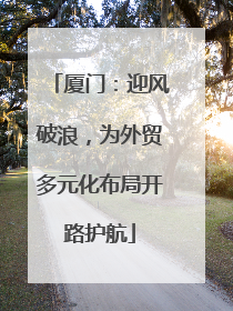 厦门：迎风破浪，为外贸多元化布局开路护航