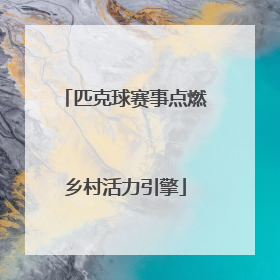 匹克球赛事点燃乡村活力引擎