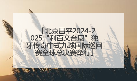 北京昌平2024-2025“利百文台尼”独牙传奇中式九球国际巡回赛全球总决赛举行