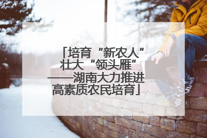 培育“新农人” 壮大“领头雁”——湖南大力推进高素质农民培育