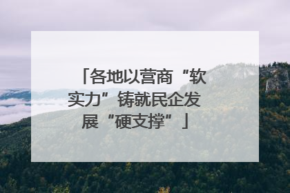 各地以营商“软实力”铸就民企发展“硬支撑”