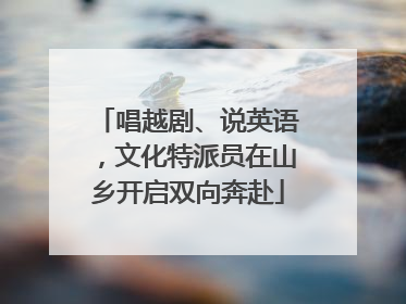 唱越剧、说英语，文化特派员在山乡开启双向奔赴