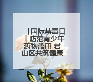 国际禁毒日丨防范青少年药物滥用 君山区共筑健康成长环境