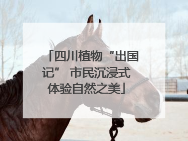 四川植物“出国记” 市民沉浸式体验自然之美