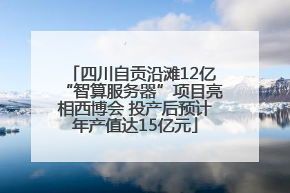 四川自贡沿滩12亿“智算服务器”项目亮相西博会 投产后预计年产值达15亿元