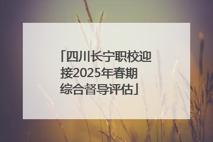 四川长宁职校迎接2025年春期综合督导评估
