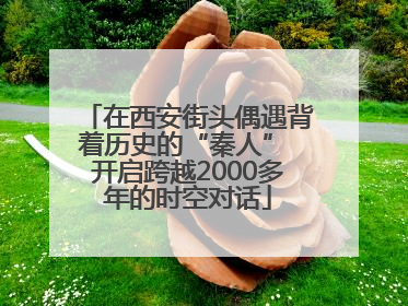 在西安街头偶遇背着历史的“秦人” 开启跨越2000多年的时空对话