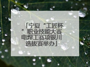 宁夏“工匠杯”职业技能大赛电焊工赛项银川选拔赛举办