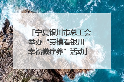 宁夏银川市总工会举办“劳模看银川 幸福微疗养”活动
