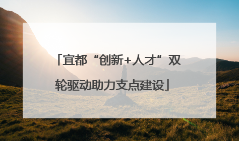 宜都“创新+人才”双轮驱动助力支点建设