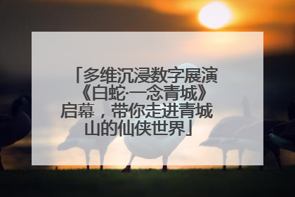 多维沉浸数字展演《白蛇·一念青城》启幕，带你走进青城山的仙侠世界