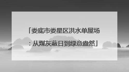 娄底市娄星区洪水单屋场：从煤灰蔽日到绿意盎然