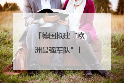 德国拟建“欧洲最强军队”