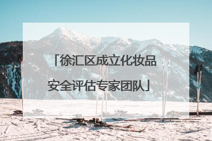 徐汇区成立化妆品安全评估专家团队