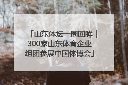 山东体坛一周回眸｜300家山东体育企业组团参展中国体博会