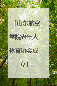 山东航空学院老年人体育协会成立