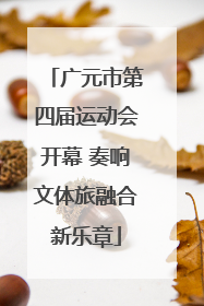 广元市第四届运动会开幕 奏响文体旅融合新乐章