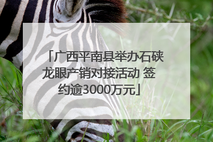 广西平南县举办石硖龙眼产销对接活动 签约逾3000万元